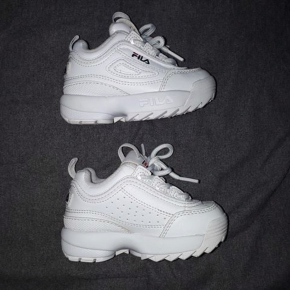 White Disruptor Fila toddler - Picture 2 of 6